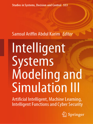 cover image of Intelligent Systems Modeling and Simulation III